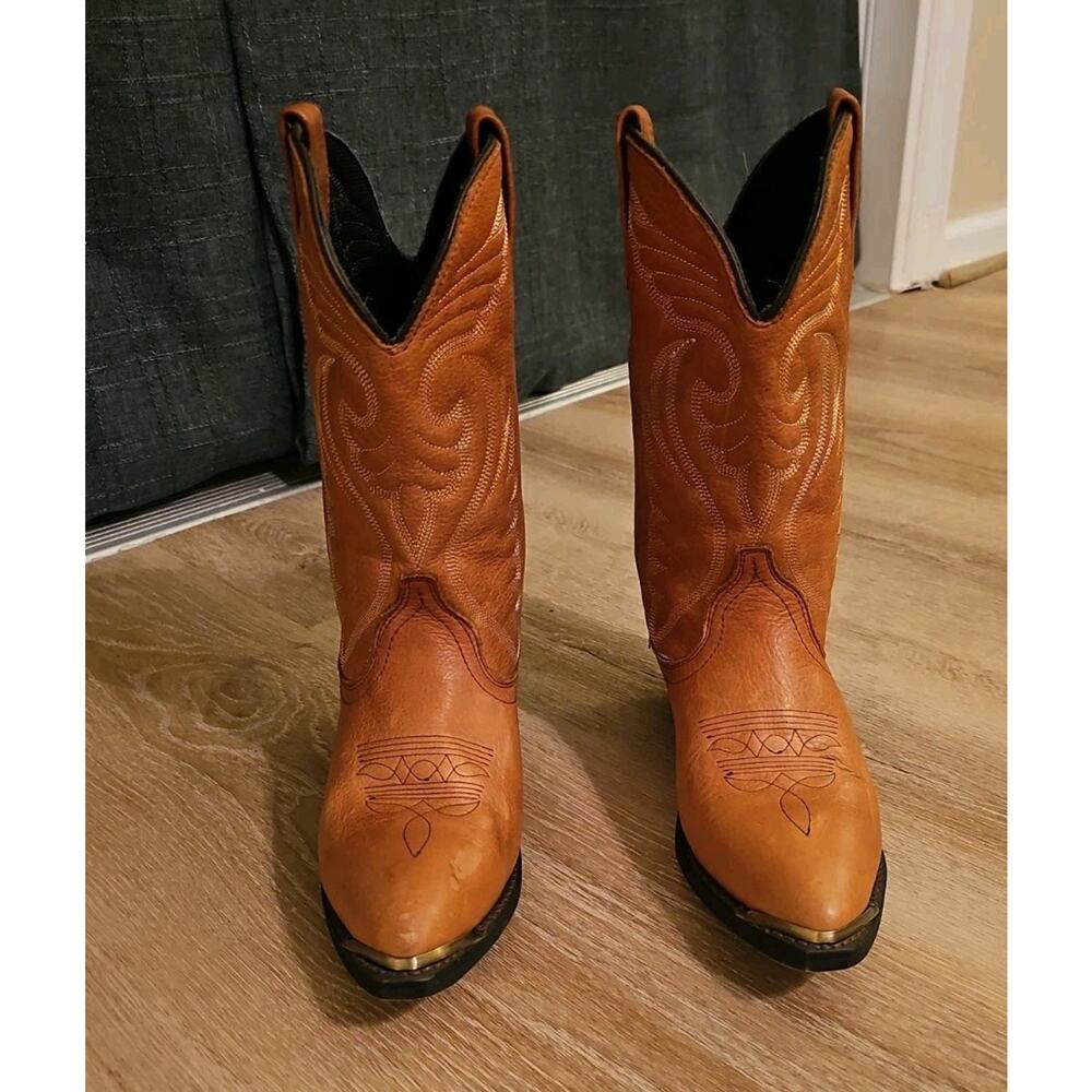 Masterson RB7450 Womens Size 6.5 M Brown Leather Cowboy Western Boots
